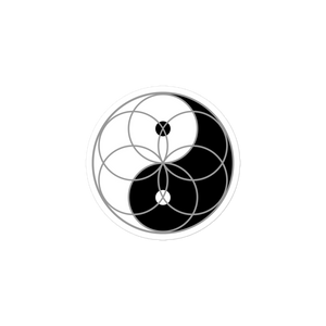 Yin Yang Seed of Life Sticker