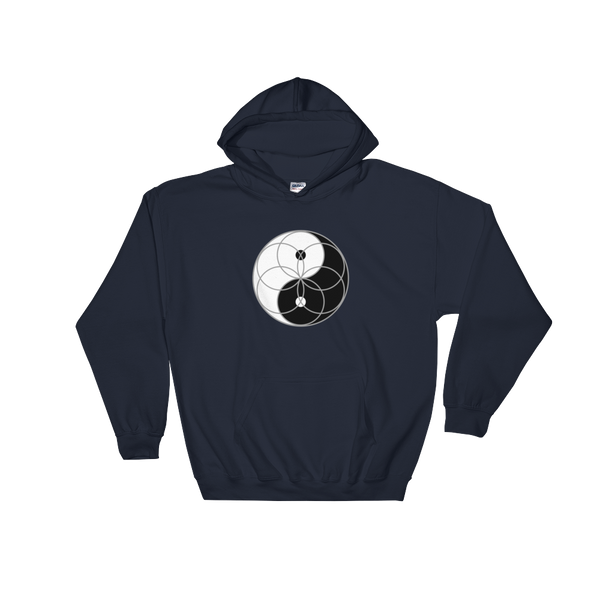 Yin Yang Seed of Life Hoodie (clockwise)