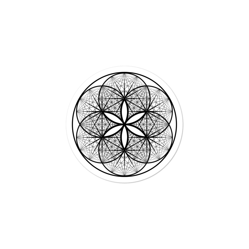 Musical Seed of Life Sticker