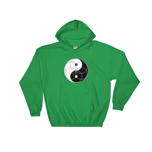 Yin Yang Seed of Life Hoodie (clockwise)