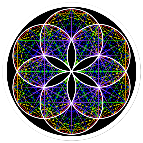 Musical Seed of Life Sticker