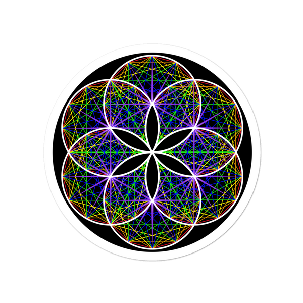 Musical Seed of Life Sticker