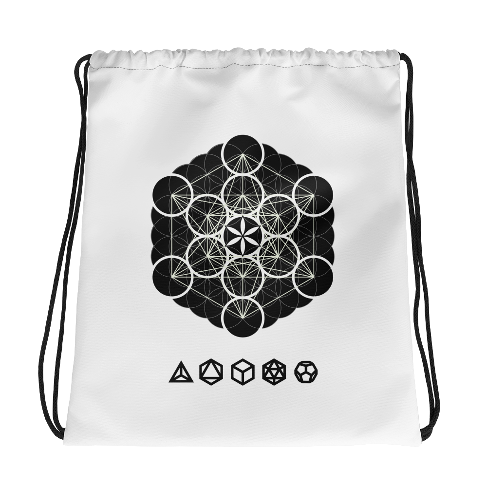 Multi Geometric Drawstring bag