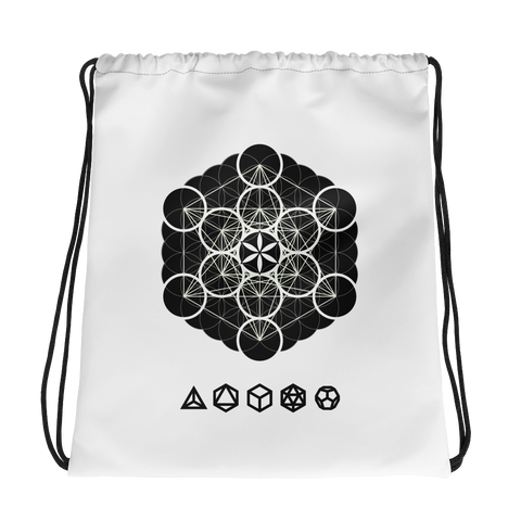 Multi Geometric Drawstring bag