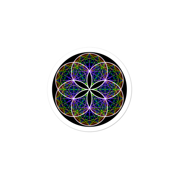 Musical Seed of Life Sticker