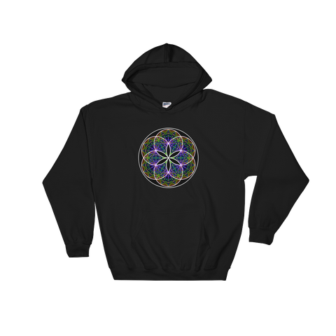 Musical Seed of Life Hoodie (black seed)