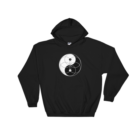 Yin Yang Seed of Life Hoodie (clockwise)