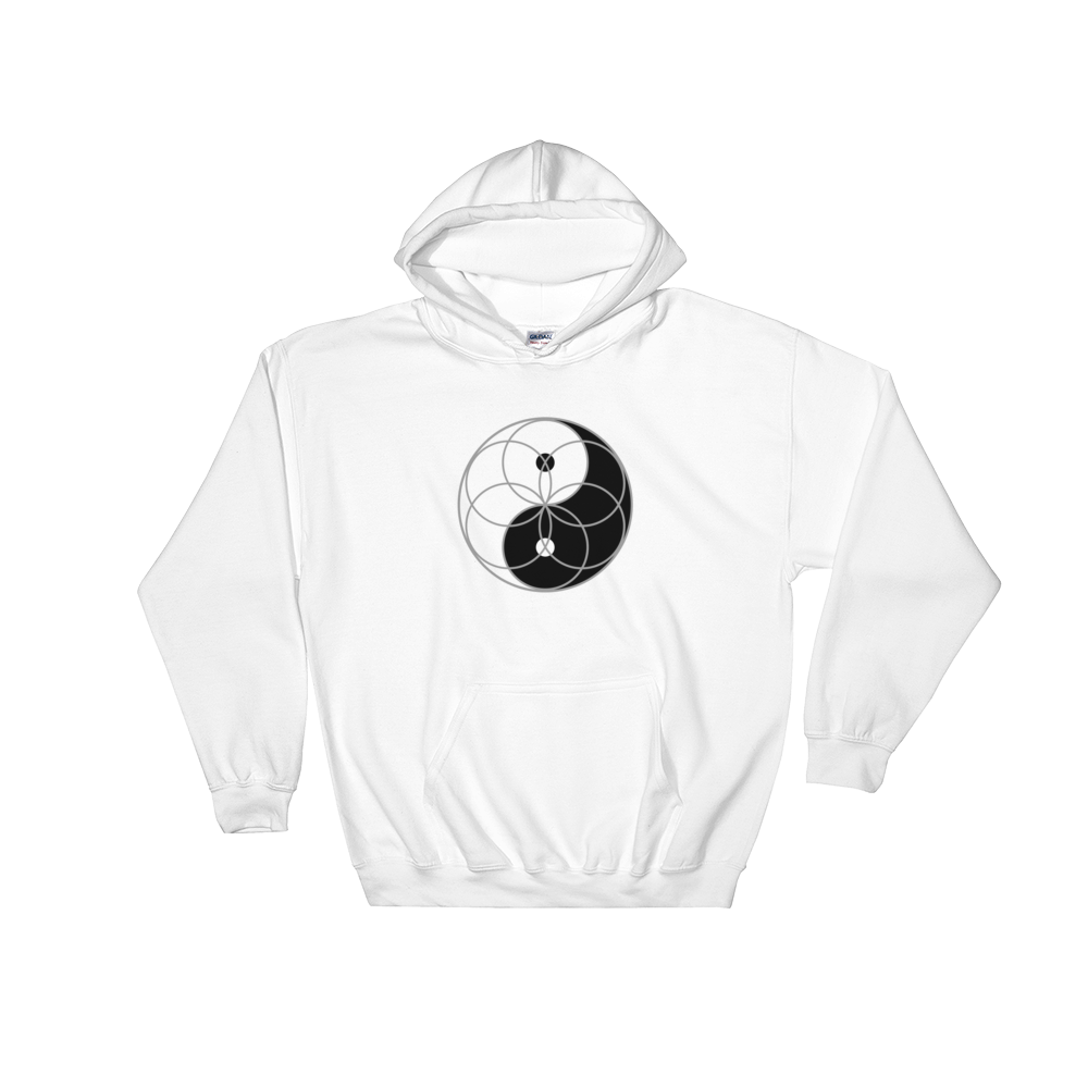 Yin Yang Seed of Life Hoodie (clockwise)