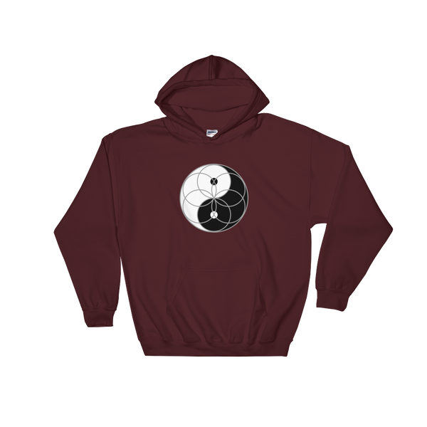 Yin Yang Seed of Life Hoodie (clockwise)