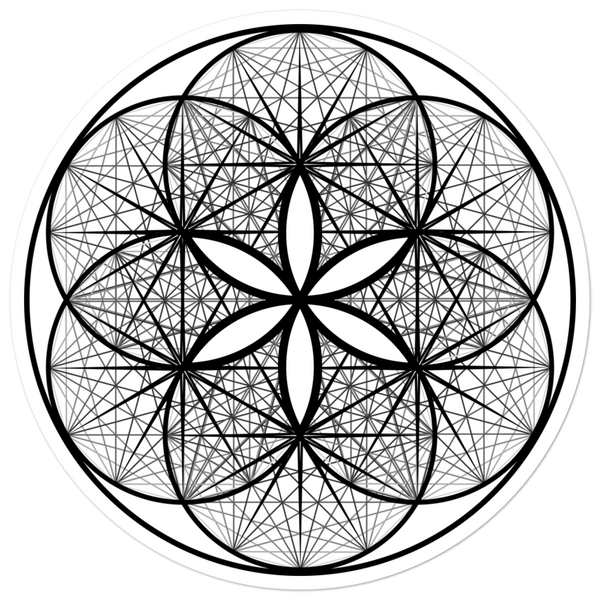 Musical Seed of Life Sticker