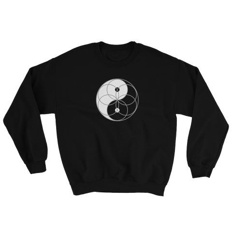 Yin Yang Seed of Life Sweatshirt (clockwise)