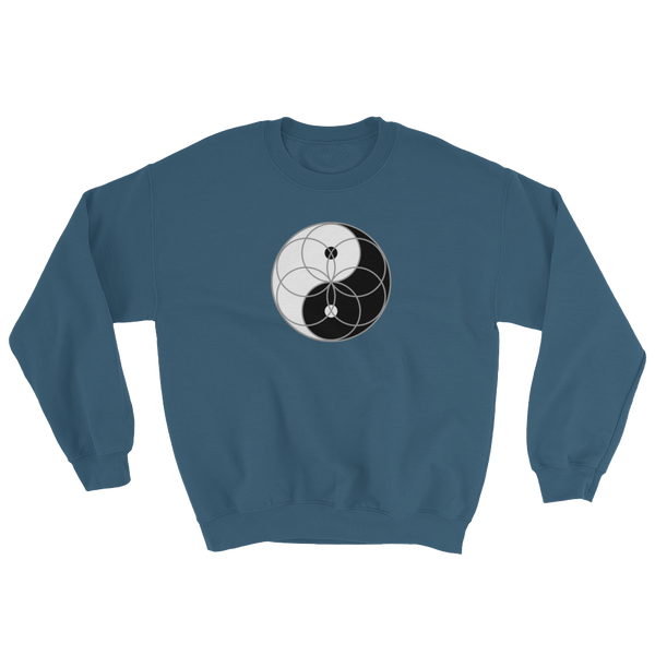Yin Yang Seed of Life Sweatshirt (clockwise)