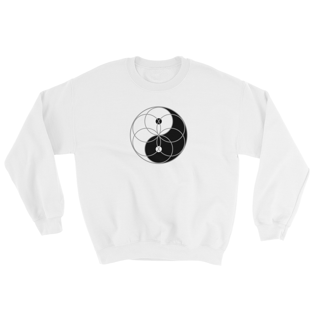 Yin Yang Seed of Life Sweatshirt (clockwise)